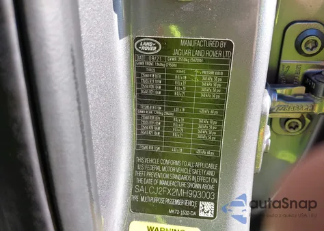 2021 Land Rover Discovery Sport S from USA, damaged, VIN SALCJ2FX2MH903003